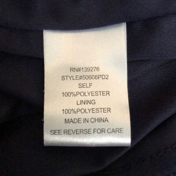 Daniel Rainn Navy Swiss Dot Keyhole Sleeveless Ribbon Trim Maxi Dress size M - Picture 13 of 16